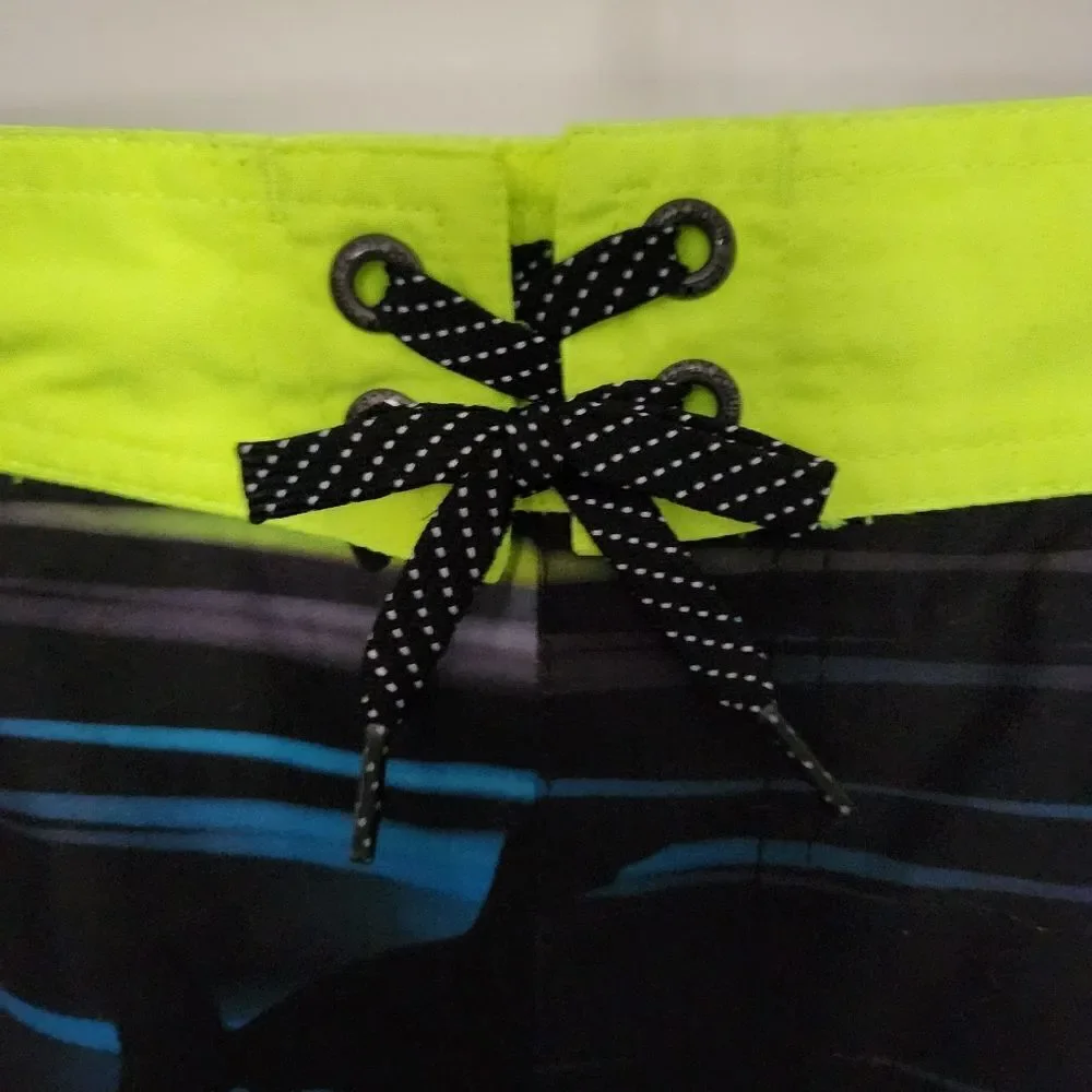 ZeroXPosur Boys Board Short Swim Trunks Shark Size Large 14/16